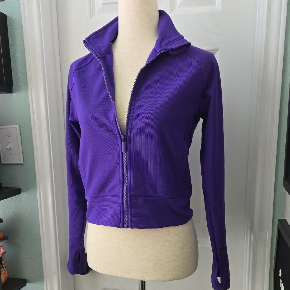 TJ Maxx Marshalls x Move Theology Women's Athletic Collar Jacket In Vivid Purple